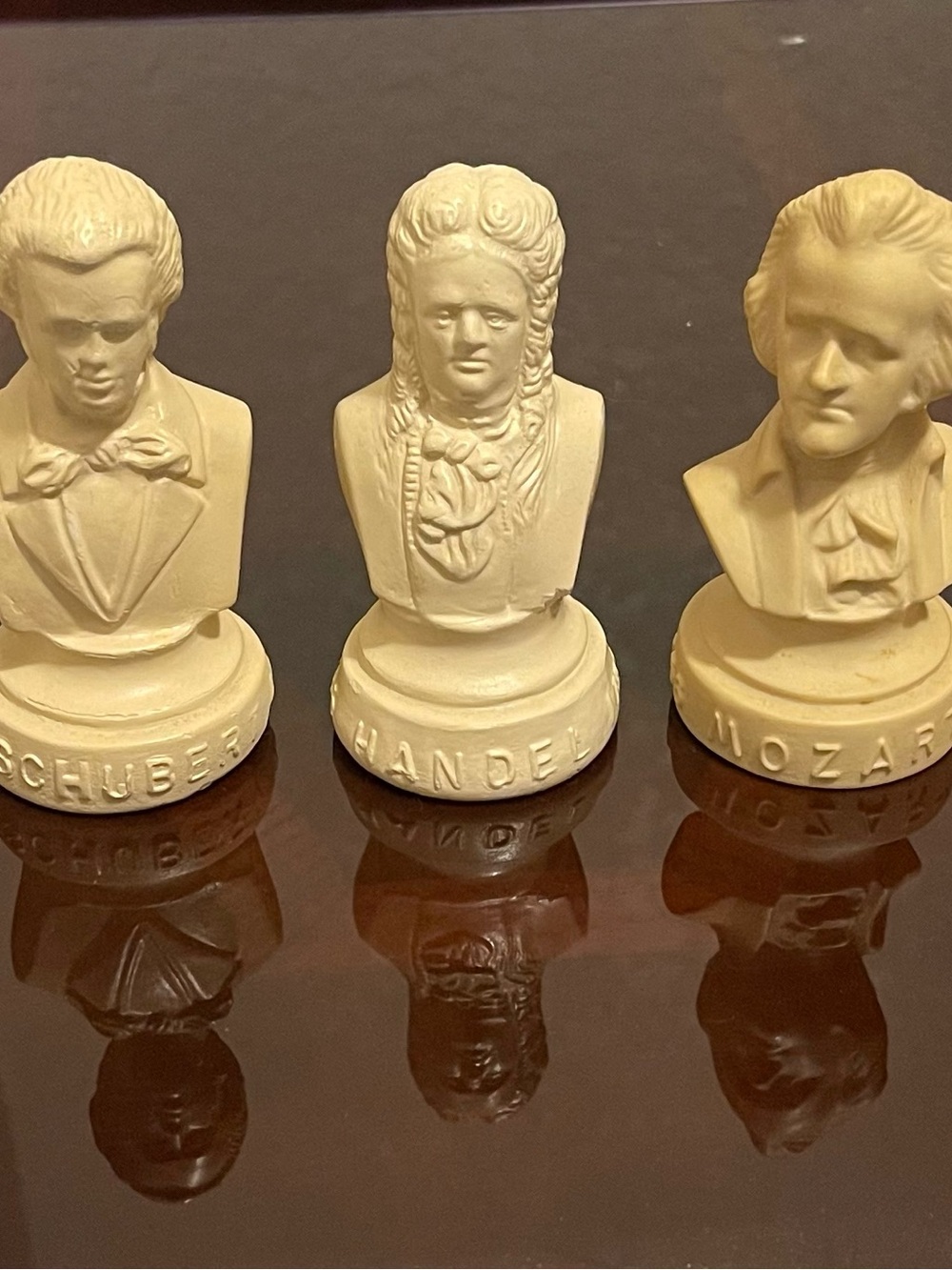 Classic Cream Composer Bust Figurines Set - Home Accents